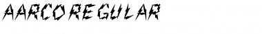 Download Aarco Regular Font Title Preview