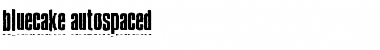 Download BlueCake Autospaced Font Title Preview