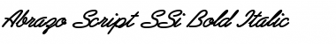 Download Abrazo Script SSi Bold Italic Font
