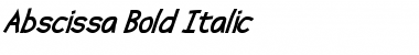 Download Abscissa Bold Italic Font Title Preview