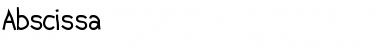 Download Abscissa Regular Font Title Preview