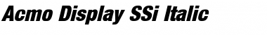 Download Acmo Display SSi Italic Font Title Preview