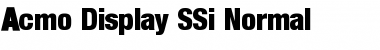 Download Acmo Display SSi Normal Font Title Preview