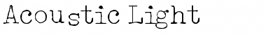 Download Acoustic Light Regular Font Title Preview