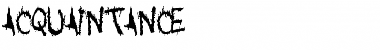 Download Acquaintance Regular Font Title Preview