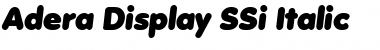 Download Adera Display SSi Italic Font Title Preview