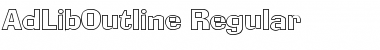 Download AdLibOutline Regular Font Title Preview