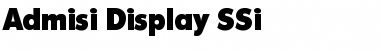 Download Admisi Display SSi Regular Font Title Preview