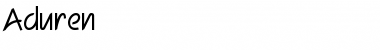 Download Aduren Regular Font Title Preview