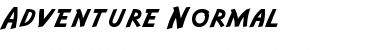 Download Adventure Normal Font Title Preview