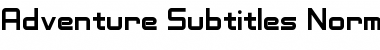 Download Adventure Subtitles Normal Font Title Preview