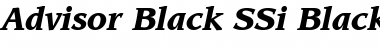 Download Advisor Black SSi Black Italic Font Title Preview