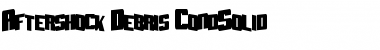 Download Aftershock Debris CondSolid Regular Font Title Preview