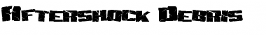 Download Aftershock Debris Regular Font Title Preview