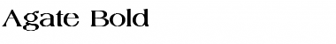 Download Agate Bold Font Title Preview