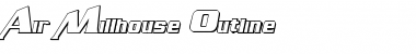 Download Air Millhouse Outline Outline Font Title Preview
