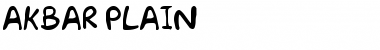 Download Akbar Plain Font Title Preview