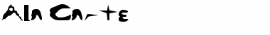 Download Ala Carte G   G
 Font Title Preview