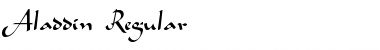 Download Aladdin normal Font Title Preview