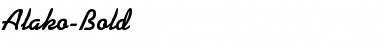 Download Alako-Bold Regular Font Title Preview