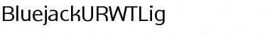 Download BluejackURWTLig Regular Font Title Preview