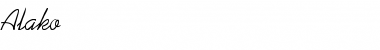 Download Alako Regular Font Title Preview