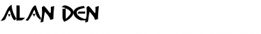 Download Alan Den Regular Font Title Preview