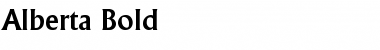 Download Alberta Bold Font Title Preview