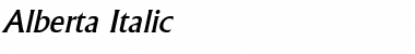 Download Alberta Italic Font Title Preview