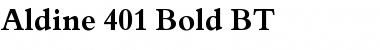 Download Aldine401 BT Bold Font Title Preview
