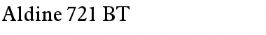 Download Aldine721 BT Roman Font Title Preview