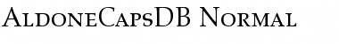 Download AldoneCapsDB Normal Font Title Preview