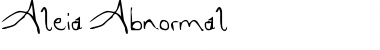 Download Aleia Abnormal Font Title Preview