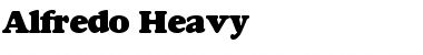 Download Alfredo Heavy Regular Font Title Preview
