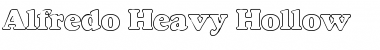 Download Alfredo Heavy Hollow Regular Font Title Preview