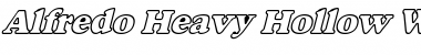 Download Alfredo Heavy Hollow Wide Bold Italic Font Title Preview