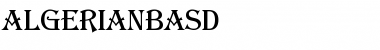 Download AlgerianBasD Regular Font Title Preview