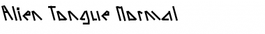 Download Alien-Tongue Normal Font Title Preview
