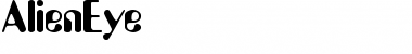 Download AlienEye Regular Font Title Preview