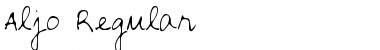 Download Aljo Regular Font Title Preview