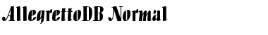 Download AllegrettoDB Normal Font Title Preview