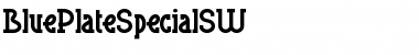 Download BluePlateSpecialSW Regular Font Title Preview