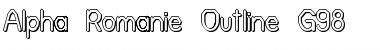 Download Alpha Romanie Outline G98 Regular Font Title Preview