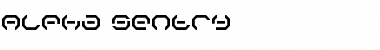 Download Alpha Sentry Regular Font Title Preview