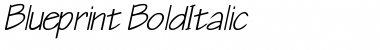 Download Blueprint BoldItalic Font Title Preview