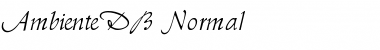 Download AmbienteDB Normal Font Title Preview