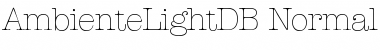 Download AmbienteLightDB Normal Font Title Preview