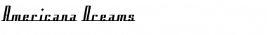 Download Americana Dreams Regular Font Title Preview