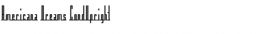 Download Americana Dreams CondUpright Regular Font Title Preview