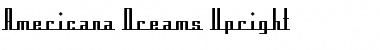 Download Americana Dreams Upright Regular Font Title Preview